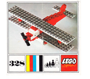 LEGO Biplane Set 328-2 Instructions