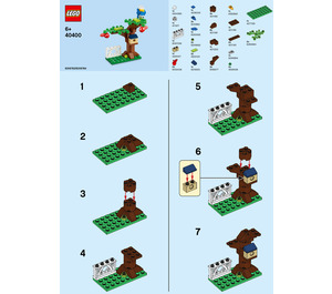 LEGO Vogel in een Boom 40400 Instructions