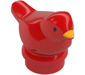 LEGO Bird with Bright Light Orange Beak (48831 / 100043)