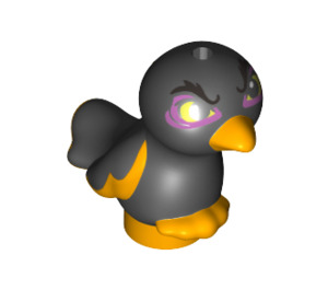 LEGO Bird with Feet Together with Black Body and Angry Eyebrows (75517)