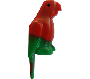 LEGO Vogel met Rood Marbling met smalle snavel (2546 / 64952)