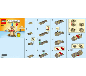 LEGO Birthday Bear Set 30582 Instructions