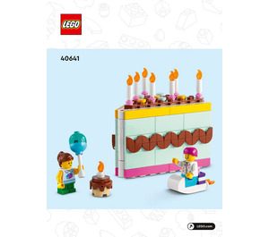 LEGO Birthday Cake Set 40641 Instructions