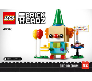 LEGO Birthday Clown Set 40348 Instructions