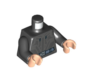 LEGO Schwarz Agent 13 Torso (973 / 76382)