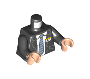 LEGO Schwarz Agent Coulson Torso (973 / 76382)