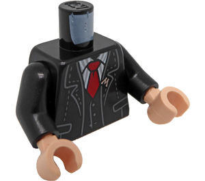 LEGO Negro Albert Runcorn Minifigura Torso (973 / 76382)