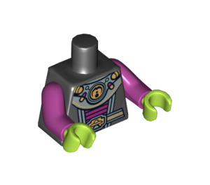 LEGO Black Alien Villainess Torso (973 / 88585)