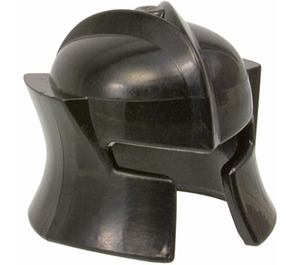 LEGO Zwart Hoekig Helm met Cheek Protection (48493 / 53612)