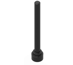 LEGO Zwart Antenne 1 x 4 met vlakke top (3957 / 28658)