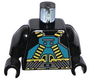 LEGO Schwarz Aquaraider Torso (973)