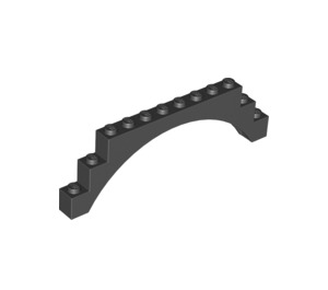 LEGO Negro Arco 1 x 12 x 3 con arco elevado (14707)