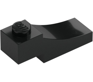 LEGO Schwarz Bogen 1 x 3 Invers (70681)