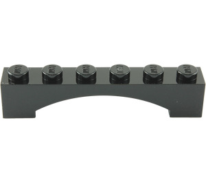 LEGO Noir Arche
 1 x 6 Arc surélevé (92950)
