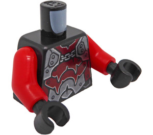 LEGO Czarny Ash Attacker Minifigurka Tułów (973 / 76382)