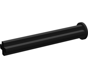 LEGO Black Axle 4 with End Stop (87083)
