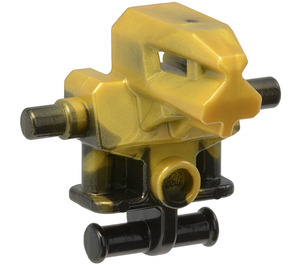 LEGO Schwarz Bad Roboter mit Marbled Pearl Gold (53988 / 55315)