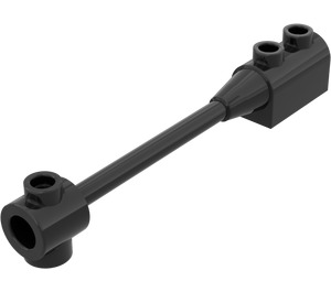 LEGO Black Bar 1 x 8 with Brick 1 x 2 Curved (No Axle Holder in Small End) (30359)