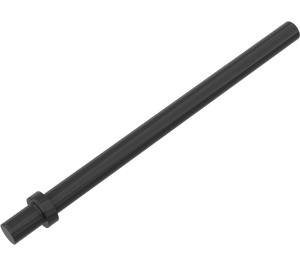 LEGO Black Bar 6.6 with Thin Stop Ring (4095)