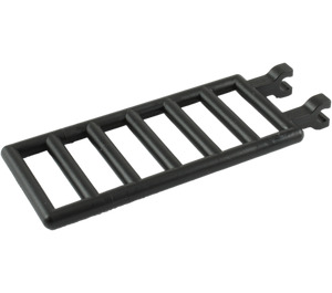 LEGO Black Bar 7 x 3 with Double Clips (5630 / 6020)