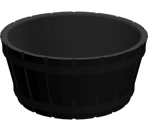 LEGO Black Barrel 4.5 x 4.5 without Axle Hole (4424)