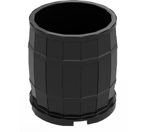 LEGO Black Barrel 4 x 4 x 3.5 (30139)