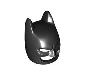LEGO Schwarz Batman Cowl Maske mit Weiß Augen  (3320)