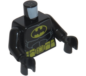 LEGO Schwarz Batman Torso mit Gelb Oval Crest und Gelb Gürtel (76382 / 88585)