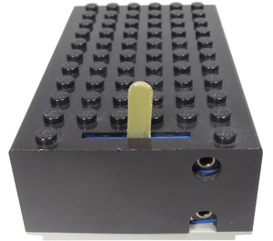 LEGO Black Battery Box 4.5V 6 x 11 x 3 Type 1 for 1 pin connectors and bottom plugs