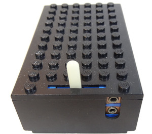 LEGO Black Battery Box 4.5V 6 x 11 x 3 Type 2 for 2 pins connectors and bottom plugs