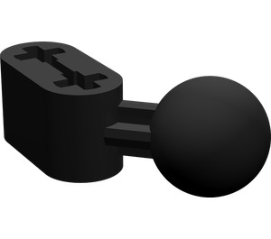 LEGO Noir Faisceau 2 avec Angled Rotule (50923 / 59141)