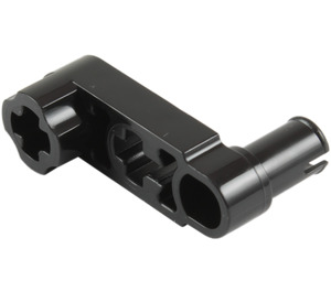 LEGO Black Beam 3 x 0.5 with Knob and Pin (33299 / 61408)