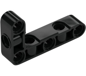 LEGO Schwarz Balken 3 x 5 L-Shape mit Seite Löcher (2477)