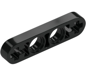 LEGO Black Beam 4 x 0.5 Thin with Axle Holes (32449 / 63782)