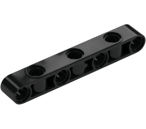 LEGO Svart Bjelke 7 med Side Hull (2391)