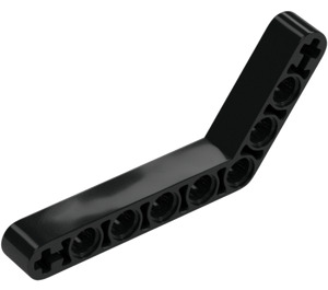 LEGO Black Beam Bent 53 Degrees, 4 and 6 Holes (6629 / 42149)