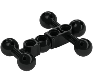 LEGO Schwarz Balken Torso 5 x 7 mit Ball Joints (98590)