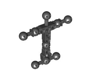 LEGO Black Beam Torso 9 x 9 with Ball Joints (90625)