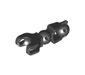 LEGO Black Beam with Ball Socket and Two Joints (90617)