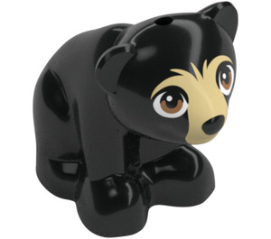 LEGO Black Bear (Sitting) with Tan Face