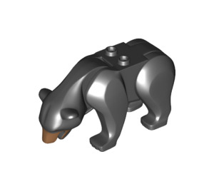 LEGO Noir Bear avec Flesh Muzzle (36603)
