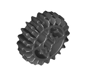 LEGO Black Bevel Gear with 20 Teeth (Reinforced) (18575)