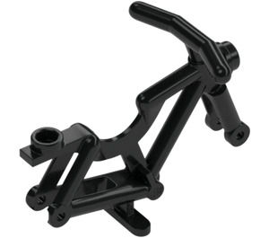 LEGO Czarny Rower Rama z Stand (4719 / 65574)