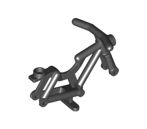 LEGO Schwarz Fahrrad Rahmen mit Stand (4719 / 65574)