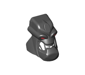 LEGO Black Bionicle Piraka Reidak Head with Red Eyes and Teeth (56661)