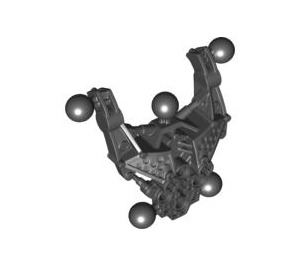 LEGO Schwarz Bionicle Torso 2 x 9 x 2 mit Ball Joints (60895)