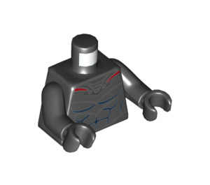 LEGO Black Black Manta Minifig Torso (973 / 76382)