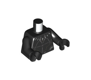 LEGO Black Black Panther with White Eyes Minifig Torso (973 / 76382)