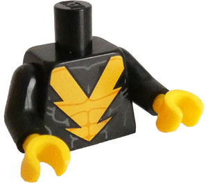 LEGO Zwart Zwart Vulcan Minifiguur Torso (973 / 88585)