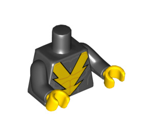 LEGO Black Black Vulcan Minifig Torso (973 / 88585)